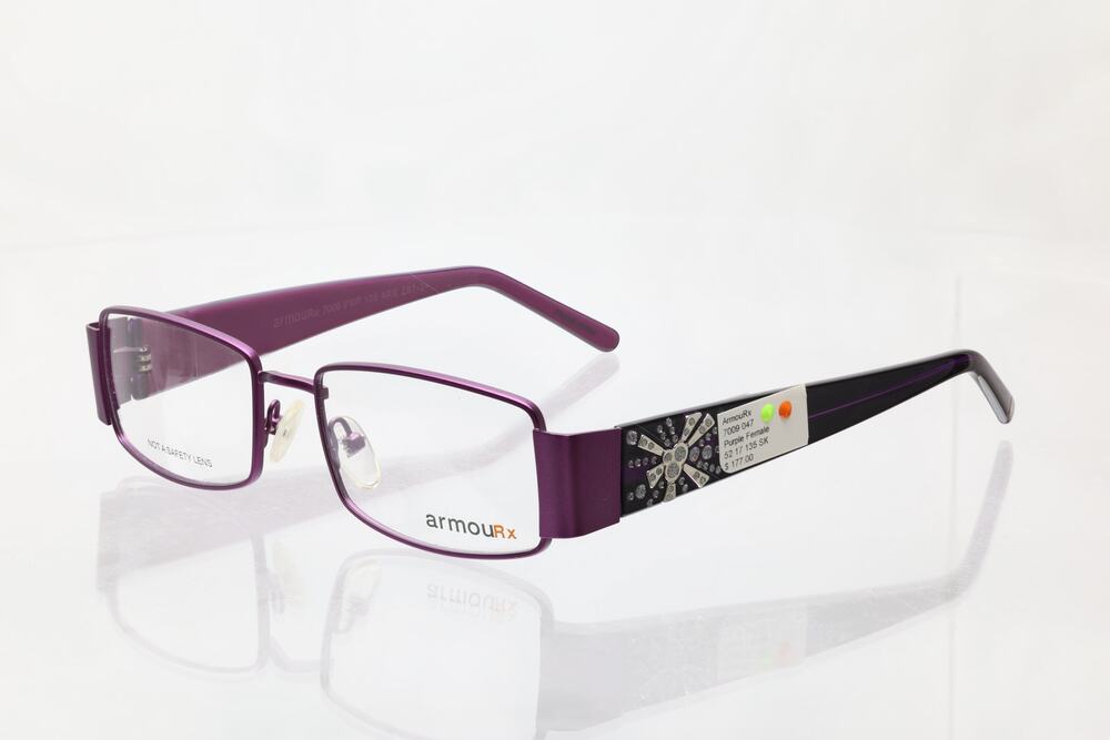 ArmouRx 7009 PRP 52-17-135mm Eyeglass FRAMES ONLY - NEW/WITHOUT TAGS